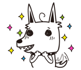 Rabbit Queen & Wolf sticker #6991090