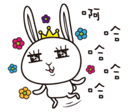 Rabbit Queen & Wolf sticker #6991107