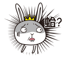 Rabbit Queen & Wolf sticker #6991122