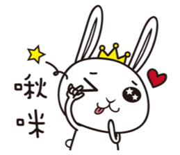 Rabbit Queen & Wolf sticker #6991123