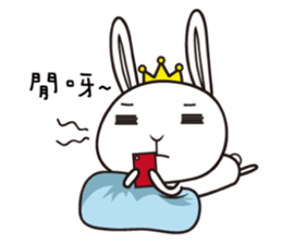 Rabbit Queen & Wolf sticker #6991124