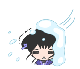 Purple&9th little miss sticker #6991272