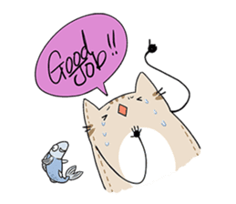 Pillow Neko sticker #6991356
