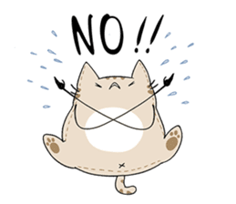 Pillow Neko sticker #6991360