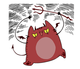 Pillow Neko sticker #6991364