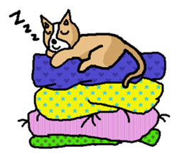 kawaii! corgi and chihuahua sticker #6991512