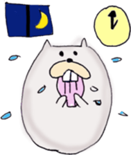 Lazy Sea otter (Try to lose weight) sticker #6992454