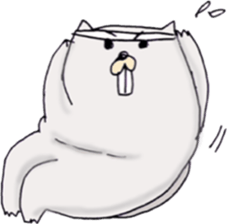 Lazy Sea otter (Try to lose weight) sticker #6992456