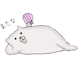 Lazy Sea otter (Try to lose weight) sticker #6992474