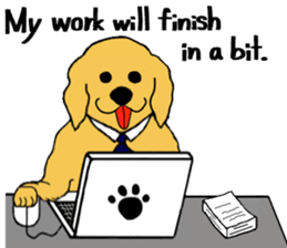 Fan second version of the retriever sticker #6993498