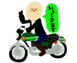 Masao who likes motorcycles sticker #6993528