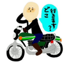Masao who likes motorcycles sticker #6993532