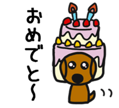 Talking dachshund 4 sticker #6993756