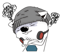 cool polar bear sticker #6993905