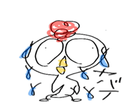 Chiken? No He's Onta sticker #6994191