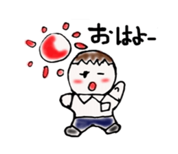 Go for it! men's! sticker #6994528