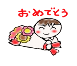 Go for it! men's! sticker #6994559