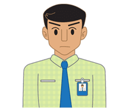 Smart office man (EN) sticker #6994729