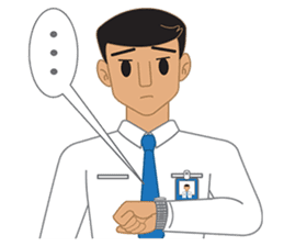 Smart office man (EN) sticker #6994730