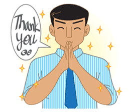 Smart office man (EN) sticker #6994731