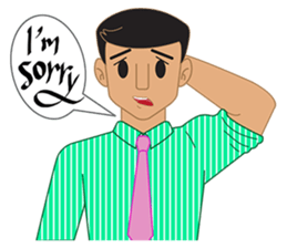 Smart office man (EN) sticker #6994733