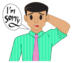 Smart office man (EN) sticker #6994733