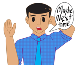 Smart office man (EN) sticker #6994734