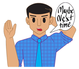 Smart office man (EN) sticker #6994734