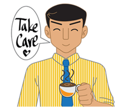 Smart office man (EN) sticker #6994736