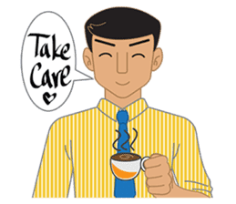 Smart office man (EN) sticker #6994736