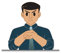 Smart office man (EN) sticker #6994737