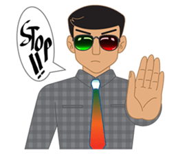 Smart office man (EN) sticker #6994738