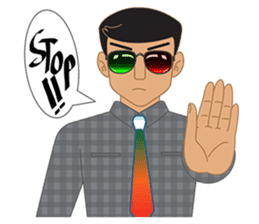 Smart office man (EN) sticker #6994738