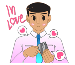 Smart office man (EN) sticker #6994743