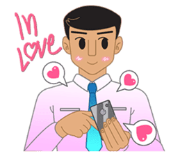 Smart office man (EN) sticker #6994743