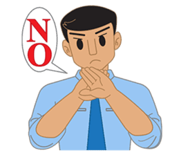 Smart office man (EN) sticker #6994745