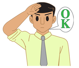 Smart office man (EN) sticker #6994746