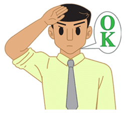 Smart office man (EN) sticker #6994746