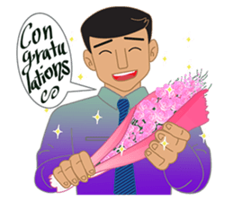 Smart office man (EN) sticker #6994751