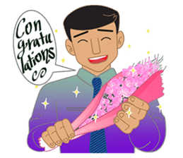 Smart office man (EN) sticker #6994751