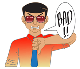 Smart office man (EN) sticker #6994755