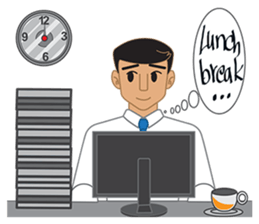 Smart office man (EN) sticker #6994757