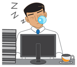 Smart office man (EN) sticker #6994758