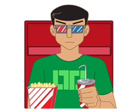 Smart office man (EN) sticker #6994764