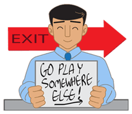 Smart office man (EN) sticker #6994767