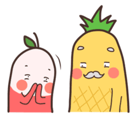 Mr.Pineapple & Ms.Lychee sticker #6994833