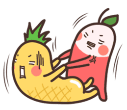 Mr.Pineapple & Ms.Lychee sticker #6994838