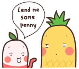 Mr.Pineapple & Ms.Lychee sticker #6994840