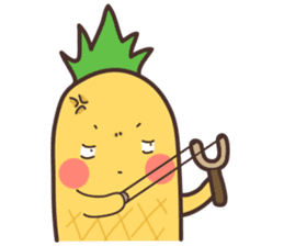 Mr.Pineapple & Ms.Lychee 2 sticker #6995333