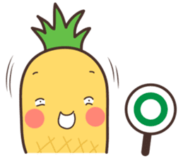 Mr.Pineapple & Ms.Lychee 2 sticker #6995360
